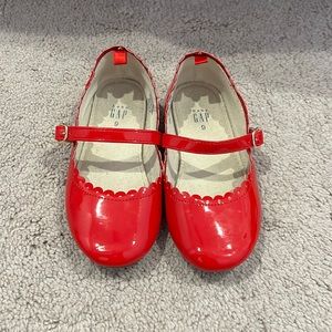 Girls red shoes